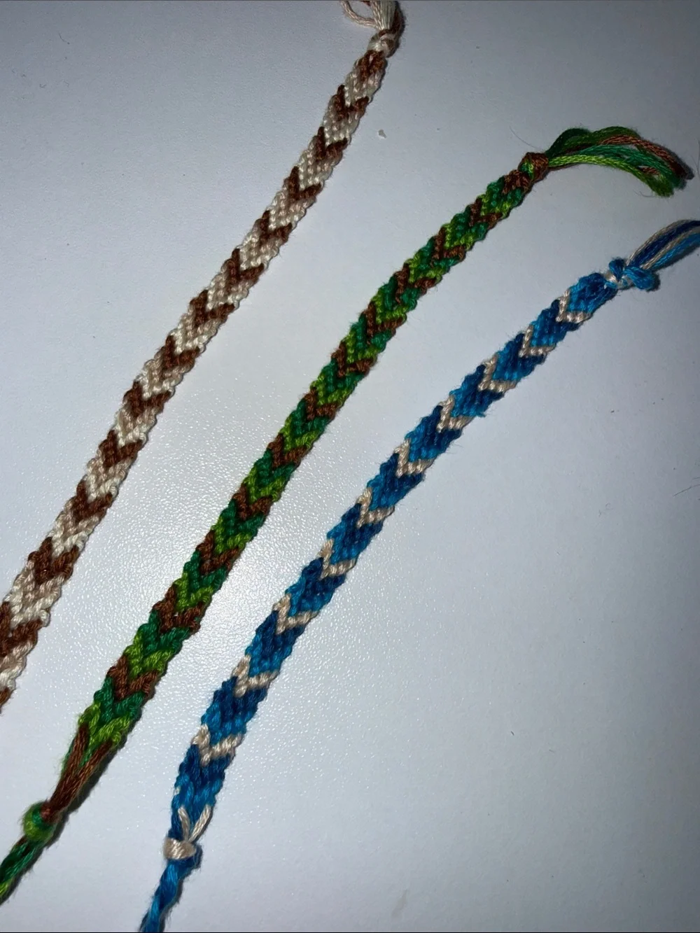 3-piece chevron friendship bracelet set